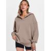 imageANRABESS Womens Oversized Hoodies V Neck Sweatshirts Long Sleeve Pullover Casual Fall Teen Girls Preppy Clothes 2025 TrendyCoffee Grey