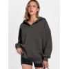 imageANRABESS Womens Oversized Hoodies V Neck Sweatshirts Long Sleeve Pullover Casual Fall Teen Girls Preppy Clothes 2025 TrendyDark Grey