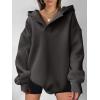 imageANRABESS Womens Oversized Hoodies V Neck Sweatshirts Long Sleeve Pullover Casual Fall Teen Girls Preppy Clothes 2025 TrendyDark Grey