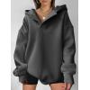 imageANRABESS Womens Oversized Hoodies V Neck Sweatshirts Long Sleeve Pullover Casual Fall Teen Girls Preppy Clothes 2025 TrendyDeep Grey