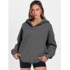 imageANRABESS Womens Oversized Hoodies V Neck Sweatshirts Long Sleeve Pullover Casual Fall Teen Girls Preppy Clothes 2025 TrendyDeep Grey