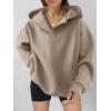 imageANRABESS Womens Oversized Hoodies V Neck Sweatshirts Long Sleeve Pullover Casual Fall Teen Girls Preppy Clothes 2025 TrendyKhaki Brown