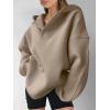 imageANRABESS Womens Oversized Hoodies V Neck Sweatshirts Long Sleeve Pullover Casual Fall Teen Girls Preppy Clothes 2025 TrendyKhaki Brown