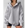 imageANRABESS Womens Oversized Hoodies V Neck Sweatshirts Long Sleeve Pullover Casual Fall Teen Girls Preppy Clothes 2025 TrendyLight Gray