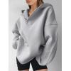 imageANRABESS Womens Oversized Hoodies V Neck Sweatshirts Long Sleeve Pullover Casual Fall Teen Girls Preppy Clothes 2025 TrendyLight Gray
