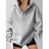 imageANRABESS Womens Oversized Hoodies V Neck Sweatshirts Long Sleeve Pullover Casual Fall Teen Girls Preppy Clothes 2025 TrendyLight Gray