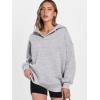 imageANRABESS Womens Oversized Hoodies V Neck Sweatshirts Long Sleeve Pullover Casual Fall Teen Girls Preppy Clothes 2025 TrendyLight Gray