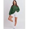 imageANRABESS Womens Sweatshirts Hoodies Crewneck Oversized Fleece Pullover Sweaters Cute Top Y2K Teen Girls Preppy Clothes 2024Dark Green
