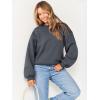 imageANRABESS Womens Sweatshirts Hoodies Crewneck Oversized Fleece Pullover Sweaters Cute Top Y2K Teen Girls Preppy Clothes 2024Deep Gray