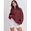 imageANRABESS Womens Sweatshirts Hoodies Crewneck Oversized Fleece Pullover Sweaters Cute Top Y2K Teen Girls Preppy Clothes 2024Deep Red