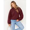 imageANRABESS Womens Sweatshirts Hoodies Crewneck Oversized Fleece Pullover Sweaters Cute Top Y2K Teen Girls Preppy Clothes 2024Deep Red