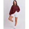 imageANRABESS Womens Sweatshirts Hoodies Crewneck Oversized Fleece Pullover Sweaters Cute Top Y2K Teen Girls Preppy Clothes 2024Deep Red
