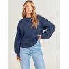 imageANRABESS Womens Sweatshirts Hoodies Crewneck Oversized Fleece Pullover Sweaters Cute Top Y2K Teen Girls Preppy Clothes 2024Dusty Blue