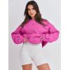 imageANRABESS Womens Sweatshirts Hoodies Crewneck Oversized Fleece Pullover Sweaters Cute Top Y2K Teen Girls Preppy Clothes 2024Hot Pink