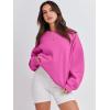 imageANRABESS Womens Sweatshirts Hoodies Crewneck Oversized Fleece Pullover Sweaters Cute Top Y2K Teen Girls Preppy Clothes 2024Hot Pink