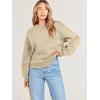 imageANRABESS Womens Sweatshirts Hoodies Crewneck Oversized Fleece Pullover Sweaters Cute Top Y2K Teen Girls Preppy Clothes 2024Khaki Brown