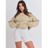 imageANRABESS Womens Sweatshirts Hoodies Crewneck Oversized Fleece Pullover Sweaters Cute Top Y2K Teen Girls Preppy Clothes 2024Khaki Brown