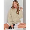 imageANRABESS Womens Sweatshirts Hoodies Crewneck Oversized Fleece Pullover Sweaters Cute Top Y2K Teen Girls Preppy Clothes 2024Khaki Brown