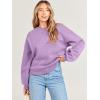 imageANRABESS Womens Sweatshirts Hoodies Crewneck Oversized Fleece Pullover Sweaters Cute Top Y2K Teen Girls Preppy Clothes 2024Light Purple