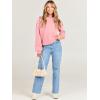 imageANRABESS Womens Sweatshirts Hoodies Crewneck Oversized Fleece Pullover Sweaters Cute Top Y2K Teen Girls Preppy Clothes 2024Pink