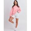 imageANRABESS Womens Sweatshirts Hoodies Crewneck Oversized Fleece Pullover Sweaters Cute Top Y2K Teen Girls Preppy Clothes 2024Pink