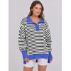 imageANRABESS Womens Sweatshirts Oversized Casual Loose Button Up Henley Pullover Top High Low Split 2025 Fall Fashion OutfitsBlack White