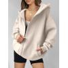 imageANRABESS Womens Zip Up Hoodies Oversized Sweatshirt Long Sleeve Fleece Jackets Coat Workout Y2K Outfits 2025 Fall TrendyBeige