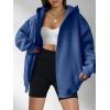 imageANRABESS Womens Zip Up Hoodies Oversized Sweatshirt Long Sleeve Fleece Jackets Coat Workout Y2K Outfits 2025 Fall TrendyDeep Blue