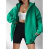 imageANRABESS Womens Zip Up Hoodies Oversized Sweatshirt Long Sleeve Fleece Jackets Coat Workout Y2K Outfits 2025 Fall TrendyDeep Green