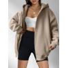 imageANRABESS Womens Zip Up Hoodies Oversized Sweatshirt Long Sleeve Fleece Jackets Coat Workout Y2K Outfits 2025 Fall TrendyKhaki