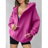 imageANRABESS Womens Zip Up Hoodies Oversized Sweatshirt Long Sleeve Fleece Jackets Coat Workout Y2K Outfits 2025 Fall TrendyPink