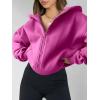 imageANRABESS Womens Zip Up Hoodies Oversized Sweatshirt Long Sleeve Fleece Jackets Coat Workout Y2K Outfits 2025 Fall TrendyPink