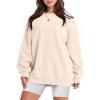 imageANRABESS Sweatshirt for Women Oversized Crewneck Hoodies Fleece Casual Pullover Top Fall Fashion Outfits Clothes 2025Apricot