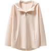 imageANRABESS Womens Oversized Hoodie Quarter Zip Sweatshirts 2025 Spring Tunic Pullover Top Trendy Teen Girls Preppy ClothesAlomnd