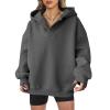 imageANRABESS Womens Oversized Hoodies V Neck Sweatshirts Long Sleeve Pullover Casual Fall Teen Girls Preppy Clothes 2025 TrendyDeep Grey