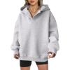 imageANRABESS Womens Oversized Hoodies V Neck Sweatshirts Long Sleeve Pullover Casual Fall Teen Girls Preppy Clothes 2025 TrendyLight Gray