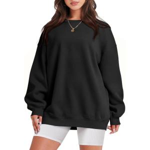 imageANRABESS Sweatshirt for Women Oversized Crewneck Hoodies Fleece Casual Pullover Top Fall Fashion Outfits Clothes 2025Black