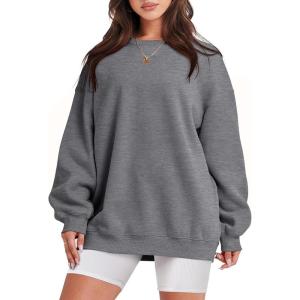 imageANRABESS Sweatshirt for Women Oversized Crewneck Hoodies Fleece Casual Pullover Top Fall Fashion Outfits Clothes 2025Gray