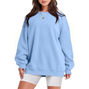 imageANRABESS Sweatshirt for Women Oversized Crewneck Hoodies Fleece Casual Pullover Top Fall Fashion Outfits Clothes 2025Sky