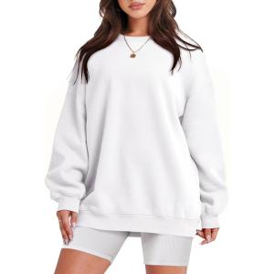 imageANRABESS Sweatshirt for Women Oversized Crewneck Hoodies Fleece Casual Pullover Top Fall Fashion Outfits Clothes 2025White