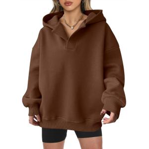 imageANRABESS Womens Oversized Hoodies V Neck Sweatshirts Long Sleeve Pullover Casual Fall Teen Girls Preppy Clothes 2025 TrendyCoffee