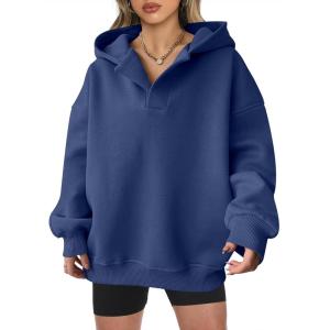 imageANRABESS Womens Oversized Hoodies V Neck Sweatshirts Long Sleeve Pullover Casual Fall Teen Girls Preppy Clothes 2025 TrendyNavy Blue