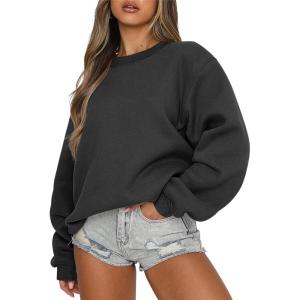 imageANRABESS Womens Sweatshirts Hoodies Crewneck Oversized Fleece Pullover Sweaters Cute Top Y2K Teen Girls Preppy Clothes 2024Black