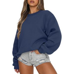 imageANRABESS Womens Sweatshirts Hoodies Crewneck Oversized Fleece Pullover Sweaters Cute Top Y2K Teen Girls Preppy Clothes 2024Dusty Blue