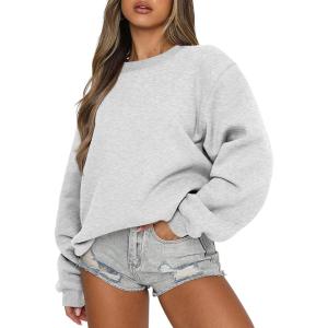 imageANRABESS Womens Sweatshirts Hoodies Crewneck Oversized Fleece Pullover Sweaters Cute Top Y2K Teen Girls Preppy Clothes 2024Gray