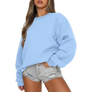 imageANRABESS Womens Sweatshirts Hoodies Crewneck Oversized Fleece Pullover Sweaters Cute Top Y2K Teen Girls Preppy Clothes 2024Light Blue