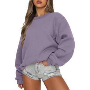 imageANRABESS Womens Sweatshirts Hoodies Crewneck Oversized Fleece Pullover Sweaters Cute Top Y2K Teen Girls Preppy Clothes 2024Purple