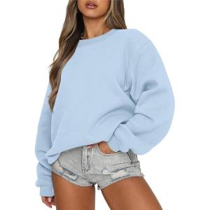 imageANRABESS Womens Sweatshirts Hoodies Crewneck Oversized Fleece Pullover Sweaters Cute Top Y2K Teen Girls Preppy Clothes 2024Sky Blue