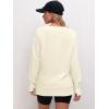 imageANRABESS Sweatshirts for women 2024 Fall Fashion Shirts Long Sleeve Crewneck Lightweight Side Split Casual Pullover TopAlmond