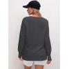 imageANRABESS Sweatshirts for women 2024 Fall Fashion Shirts Long Sleeve Crewneck Lightweight Side Split Casual Pullover TopDark Grey